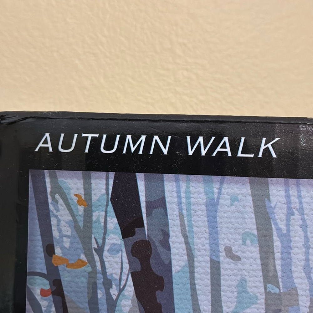 Art skills - Autumn Walk Paint By Number Canvas Activity - Picture 4 of 11